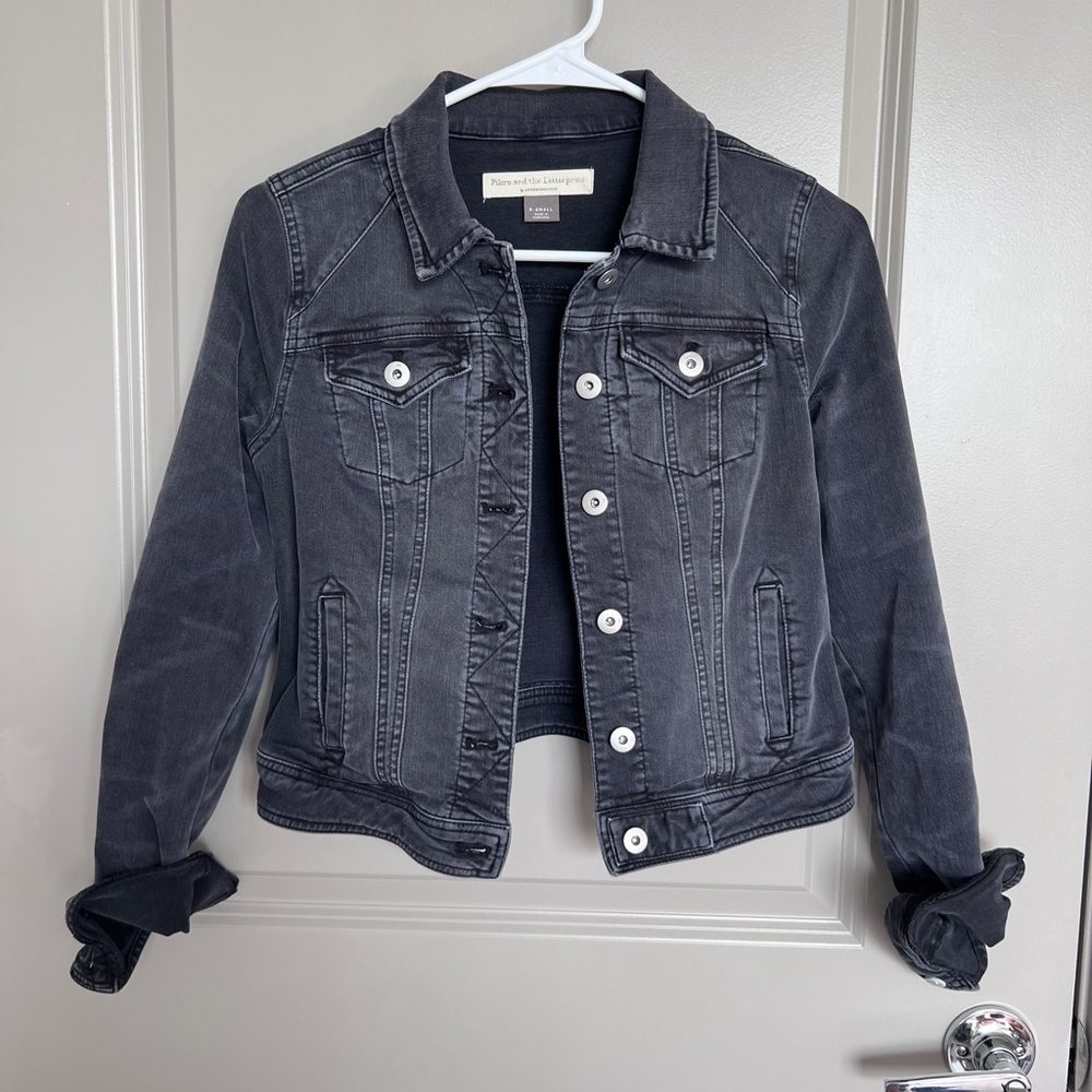 Pilcro and the Letterpress Charcoal Jacket